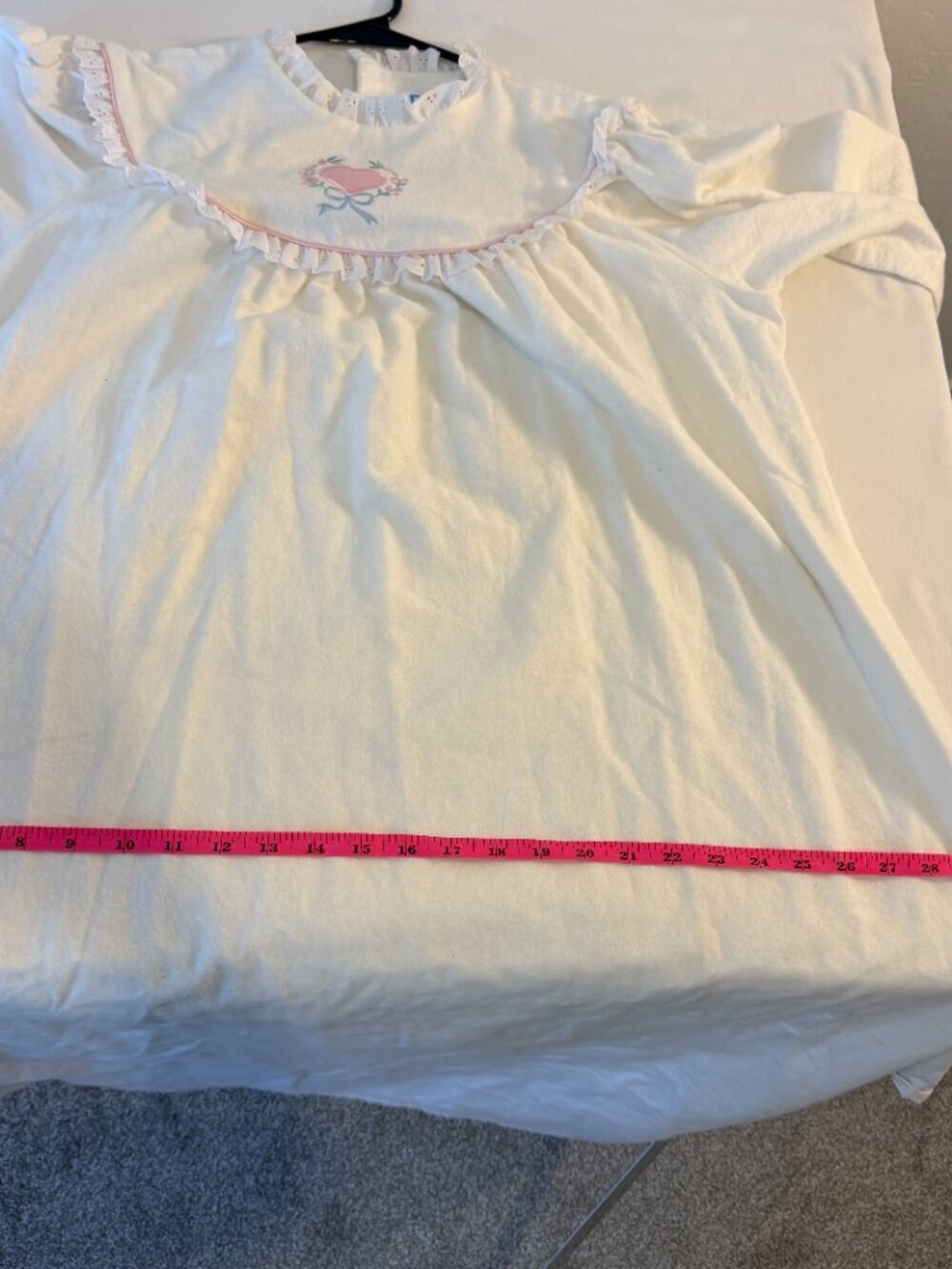 NWT Lanz of Salzburg White Cotton Nightgown Medium Cottagecore Prairie Lace - Picture 13 of 14